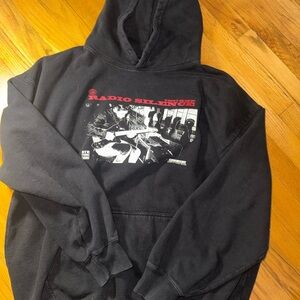 PacSun Black and Red Graphic Hoodie